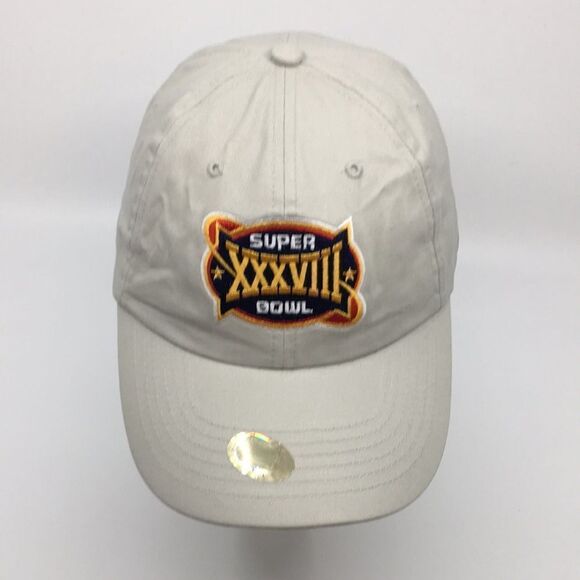 Super Bowl XXXVIII (Patriots won) cotton hat baseball cap with Velcro backstrap - Picture 5 of 14